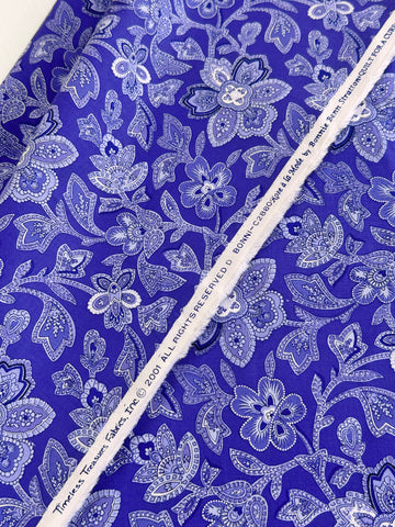 LAST 1/2m: Vintage Fabric 2001 Rose a la Mode Bonnie Benn Stratton Quilt For A Cure 112cm Wide