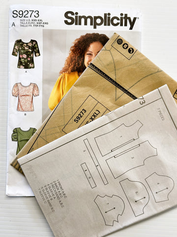 KNIT TOPS: Simplicity Sewing Pattern 2021 Size XXS-XXL Complete Factory Folded *S9273