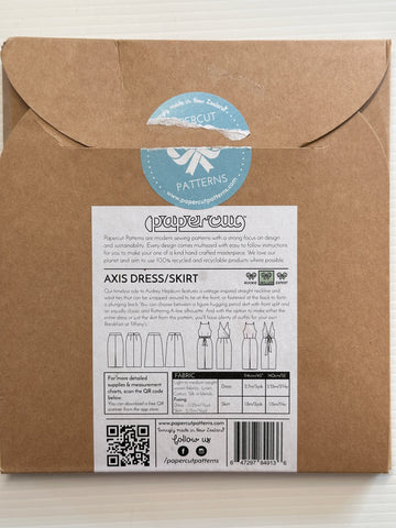 AXIS DRESS & SKIRT: Papercut Sewing Pattern 2020? New Zealand Sz 6-20 Uncut FF