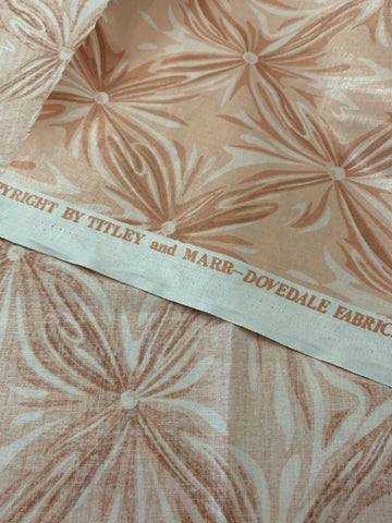 9m LEFT: Vintage Fabric 1980s UK Titley & Marr Radcliff Trompe L'Oeil Chintz