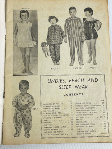 ENID GILCHRIST UNDIES BEACH & SLEEP WEAR: sizes 7 months to 7 years
