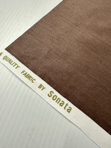 REMNANT Vintage Fabric 1970s Super Graphic Retro Curves Greens Brown Sonata 57cm x 51cm
