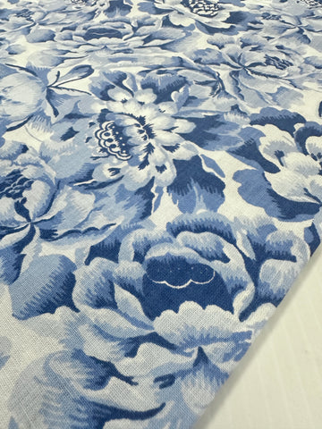 Vintage Fabric 1980s Laura Ashley Classic Palace Garden Cotton 88cm Wide