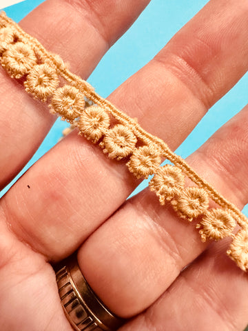 Vintage? Antique? Fancy Trim 30s 40s Pale Brown 9mm Wide