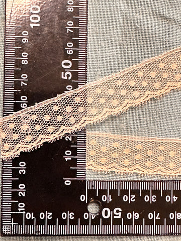 Vintage Fine Ecru Nylon Trim 1.8cm Wide