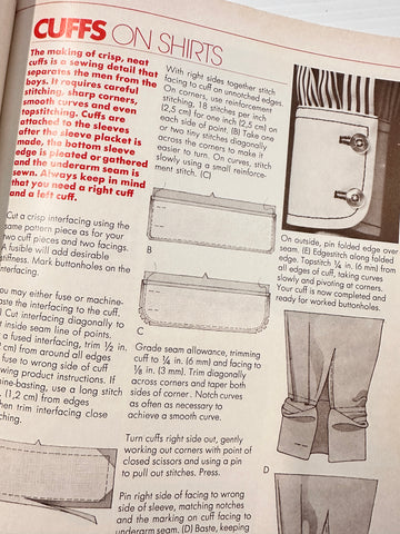 SEWING FOR MEN & BOYS: Simplicity Wardrobe Guide 1974 Techniques Instructions