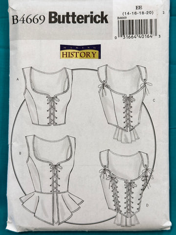 MISSES’ CORSET: Butterick Making History Sewing Pattern  2005 Complete FF Size 14-16-18-20 *B4669