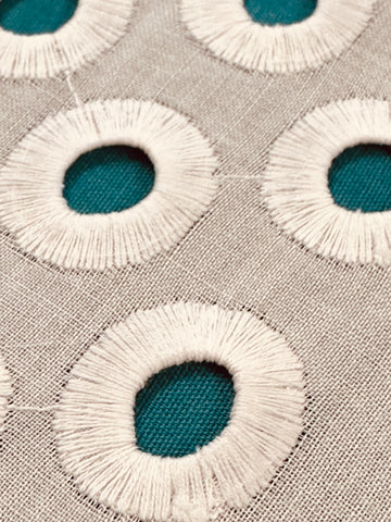 Vintage Fabric 60s 70s Light Weight Cotton Swiss? Eyelet 124cm Wide