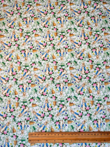 FAT QUARTER Modern Fabric Peter Rabbit FW&Co 2021 Beatrix Potter 58cm x 50cm