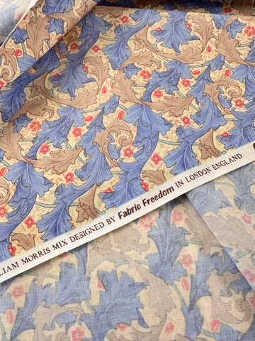 LAST 1/2m: Modern Fabric Quilt Cotton William Morris Mix Granville Inspired for Fabric Freedom 112cm Wide