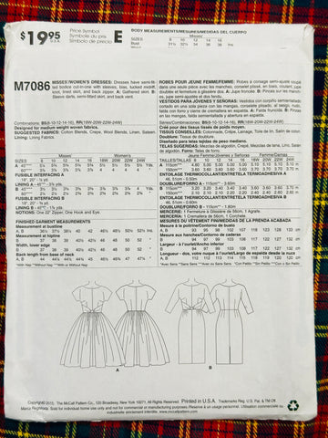 DRESSES: McCall’s Sewing Pattern The Archive Collection 2015/1963 Sizes 8-16 Unused FF *M7086