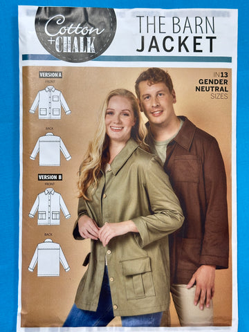 THE BARN JACKET: Cotton + Chalk Sewing Pattern 2024 Unisex 13 Sizes Complete FF Sealed
