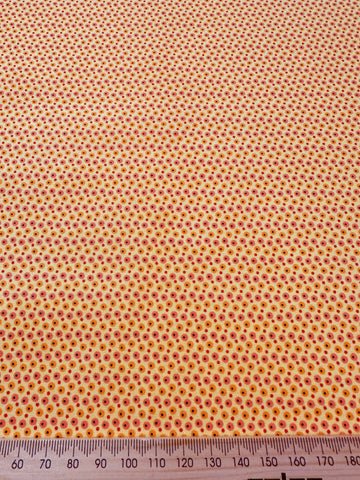 Modern Fabric Quilt Cotton Andover Kathy Hall Tiny Spots on Yellow 108cm Wide