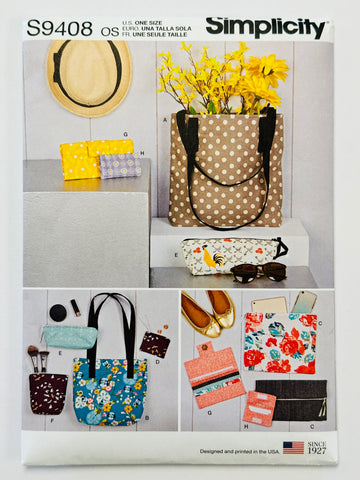 BAGS: Simplicity Sewing Pattern Bags Craft DIY *S9408