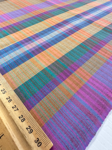 Vintage? Modern? Fabric Bright Woven Light Weight Plaid Shirting 112cm Wide