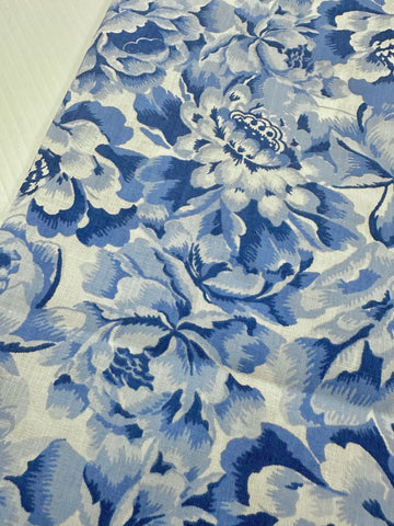Vintage Fabric 1980s Laura Ashley Classic Palace Garden Cotton 88cm Wide