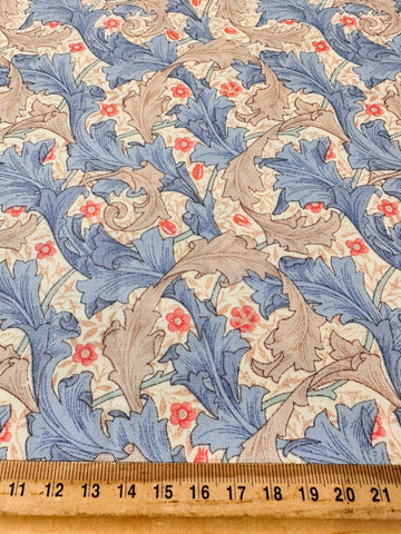 LAST 1/2m: Modern Fabric Quilt Cotton William Morris Mix Granville Inspired for Fabric Freedom 112cm Wide