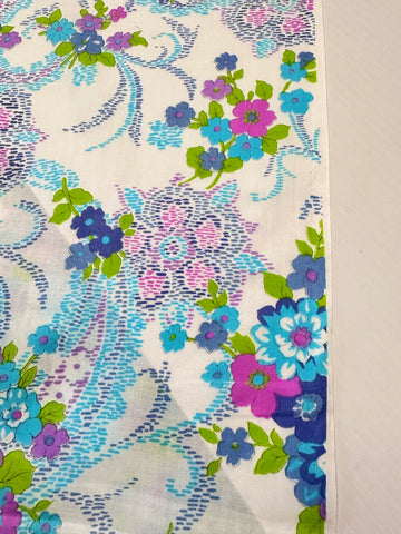 Vintage Fabric 1970s Hippie Boho Cotton Voile 88cm Wide