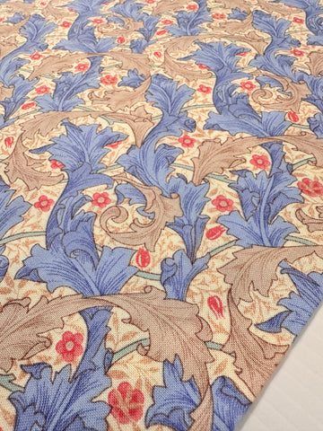 LAST 1/2m: Modern Fabric Quilt Cotton William Morris Mix Granville Inspired for Fabric Freedom 112cm Wide