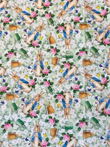 FAT QUARTER Modern Fabric Peter Rabbit FW&Co 2021 Beatrix Potter 58cm x 50cm