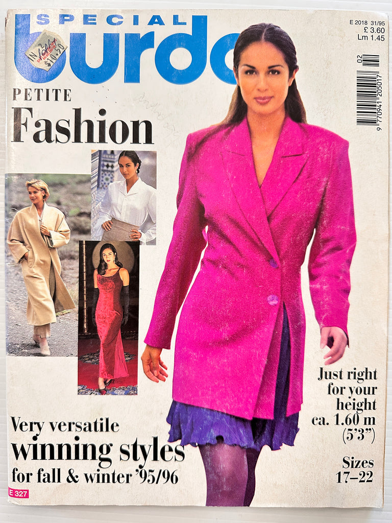 SPECIAL BURDA MAGAZINE FALL/WINTER ‘95/96: Petite Fashion Complete with Patterns