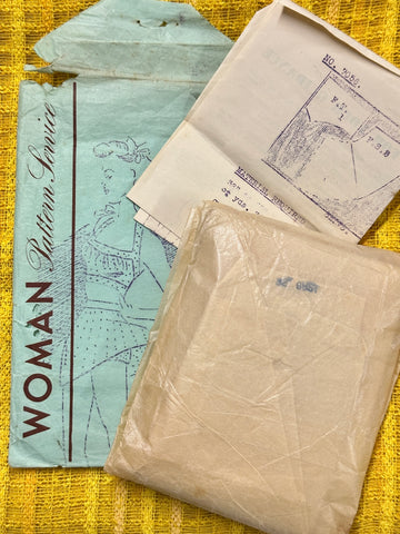 GIRLS PLAYSUIT OR SWIMMING ENSEMBLE: Woman Pattern Service Sewing Pattern 1940s 32” Bust Complete *7056
