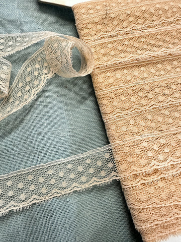 Vintage Fine Ecru Nylon Trim 1.8cm Wide