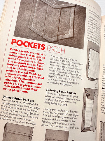 SEWING FOR MEN & BOYS: Simplicity Wardrobe Guide 1974 Techniques Instructions