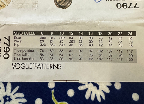 LINGERIE COLLECTION: Vogue Sewing Pattern 2003 Sizes XS-S-M Unused FF *7790