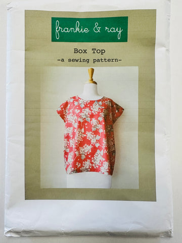 BOX TOP: frankie & ray Jo Dunsmuir Sewing Pattern Indie Sizes XS, S, M, Cut Used
