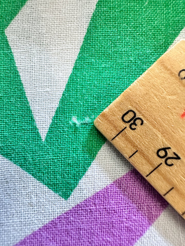 CLEARANCE Vintage Fabric 1980s Cotton Sheeting w/ Memphis Pattern 112cm Wide