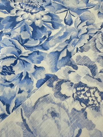 Vintage Fabric 1980s Laura Ashley Classic Palace Garden Cotton 88cm Wide