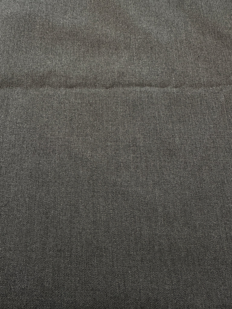 LAST PIECE Vintage Fabric Soft Wool 1980s? Dark Charcoal Suiting 128cm x 50cm
