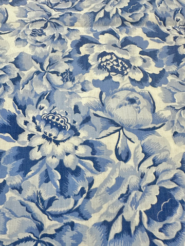 Vintage Fabric 1980s Laura Ashley Classic Palace Garden Cotton 88cm Wide