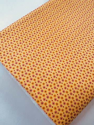 Modern Fabric Quilt Cotton Andover Kathy Hall Tiny Spots on Yellow 108cm Wide