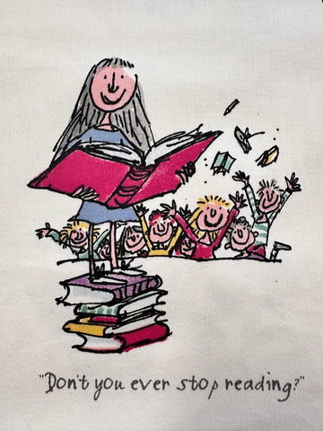 Modern Fabric 2013? Roald Dahl Matilda Quentin Blake Illustrations 68cm Wide