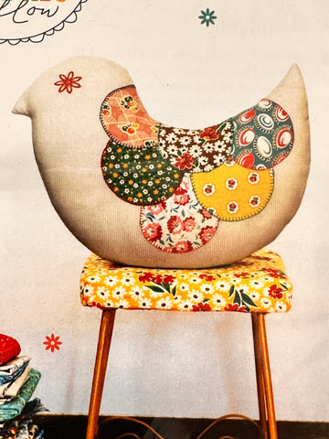 HELLO BIRDIE PILLOW: The Red Thread Sewing Pattern 2010 Complete Lisa Tilse