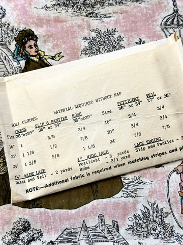 16” DOLL BRIDAL CLOTHES: Patt-O-Rama Mail Order Sewing Pattern 1950s 60s Complete *8150