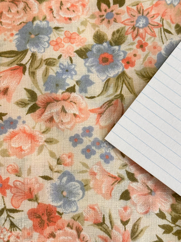 TWO LEFT: Vintage Fabric Cotton Pillow Case 1980s Country Floral Unused 72cm x 46cm