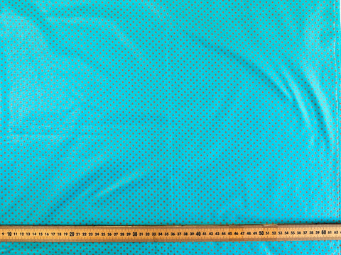 1m LEFT: Modern Fabric Cotton Lawn Liberty? Dots on Aqua