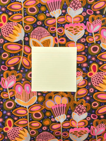 FAT QUARTER Modern Fabric 2010s Cotton Canvas Kirsten Katz Blooms 70cm x 50cm