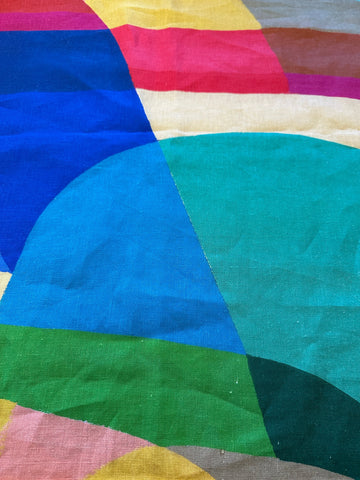 Modern Fabric Nerida Hansen x Greta Laundy Art Fluid Linen OOP First Light Collection? 132 cm Wide