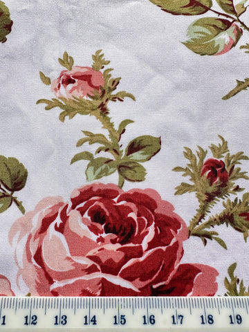 Modern Fabric 2000s Quilt or Decorator Cotton Robyn Pandolph Wild Rose Farm SSI 144cm Wide