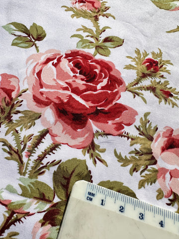 Modern Fabric 2000s Quilt or Decorator Cotton Robyn Pandolph Wild Rose Farm SSI 144cm Wide