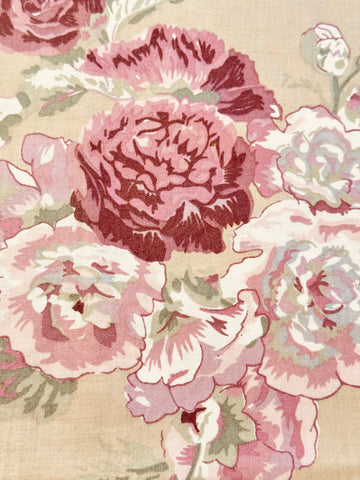 LAST 1/2y: Vintage Fabric Laura Ashley 1988 Cotton Chintz Pretty Floral 116cm Wide