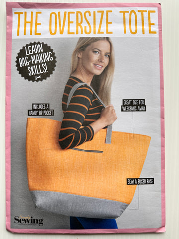 THE OVERSIZE TOTE: Simply Sewing Magazine Sewing Pattern 2020? Uncut Unused