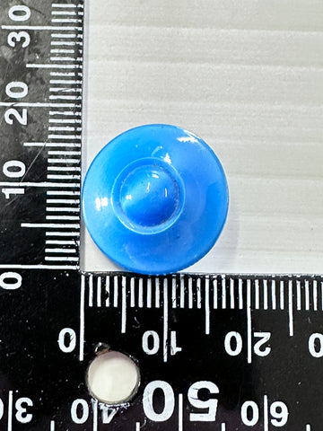 THREE BUTTONS LEFT: Vintage Buttons 1940s? Medium Glass w/ Raised Centre Shank 18mm