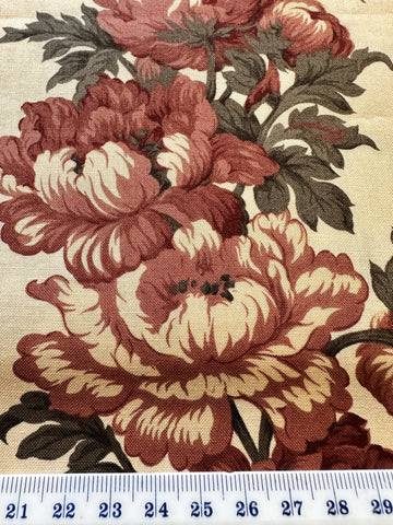 REMNANT Modern Fabric 2010s Robyn Pandolph Rosehill Manor Moda Quilt Cotton 54cm x 33cm