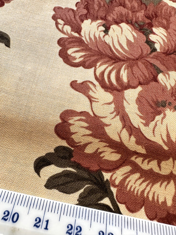 REMNANT Modern Fabric 2010s Robyn Pandolph Rosehill Manor Moda Quilt Cotton 54cm x 33cm