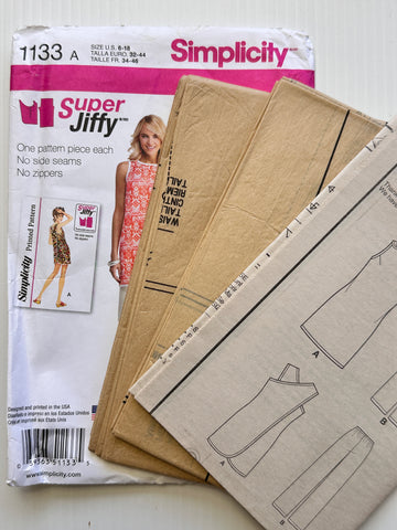 SUPER JIFFY BEACH COVER-UP OR TUNIC & PANTS: Simplicity Sewing Pattern Unused 2015 Ladies Size 6-18 *1133